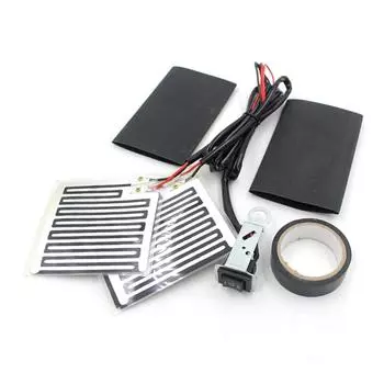 Электрический обогреватель руля мотоцикла, подогреватель рукоятки 12V с подогревом для мотоцикла, чёрный