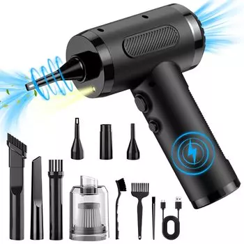 Электрический пылесос с супер мощным USB-портом Gegizun, новый RPM Blow PA Suction, сменный, включает светодиодную клавиатуру Air PC, удобный пылесос Air, 3 уровня подачи воздуха