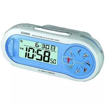 Электрический волновой будильник CASIO [волновой рецептор (волна скипетр)] синий SQD-1000SJ-2JF [наличие функции автоматического приема цифровых электрических волн]