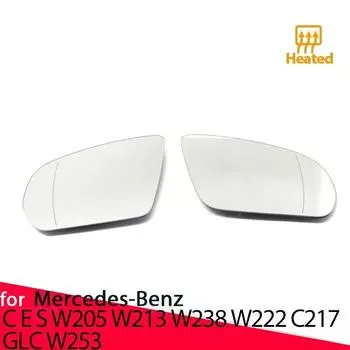Электрическое широкоугольное зеркало с боковым подогревом, стекло для Mercedes-Benz CES GLC W205 W213 W238 W222 C217 C253 X205 X253 1pc Left