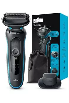 Электробритва Braun Series 5 электрическая бритва Mint Scarlet Trimmer водонепроницаемый дизайн перезаряжаемый беспроводной глубокий сетчатый лезвие мужской 51-M1200s-V чёрный