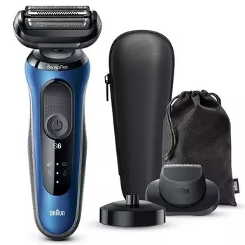 Электробритва Braun Series 6 Blue [P&G] (3 лезвия) 61-B4200CS-V