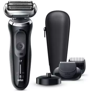 Электробритва Braun Series 7 бритва зарядка Noir Black 71-N4500cs (одиночная модель/с подставкой) 71-N4500CS [3 лезвия/AC100V-240V]