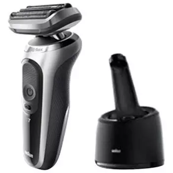 Электробритва Braun Series 7 с чистящей машинкой Silver 70-S7201cc серебряный