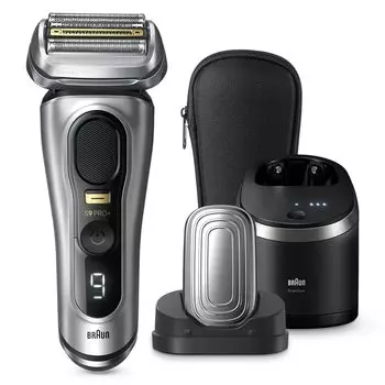 Электробритва BRAUN Series 9 9587cc Matte Silver с косметической головкой для лица Brown Pro+