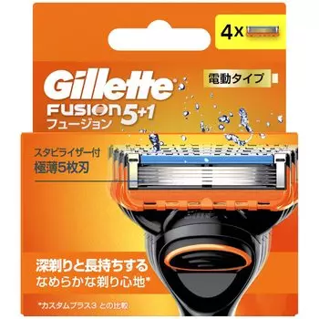 Электробритва Gillette Fusion с 4 запасными лезвиями
