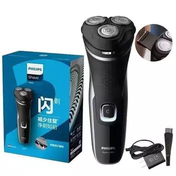 Электробритва Philips S2305/06 импортированная быстрая зарядка в течение 1 часа со встроенной боковой панелью Серия быстрой зарядки S2305/06 чёрный