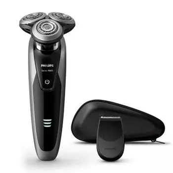 Электробритва Philips серии 9000 для мужчин с 72 лезвиями, роторная, для бритья и мытья, с триммером S9161/12