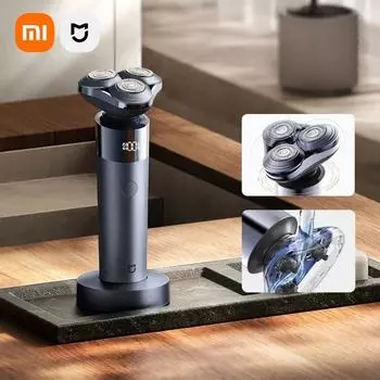Электробритва Xiaomi Mijia S302 со светодиодным цифровым дисплеем IPX7 с водонепроницаемостью 800 мАч Tpye-C аккумуляторная бритва для мужчин