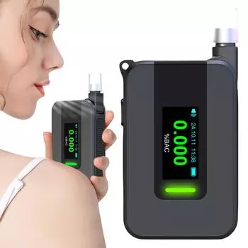 Электрохимический алкотестер USB перезаряжаемый бесконтактный электронный алкотестер портативный алкометр для личного использования CHINA