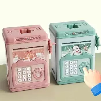 Электронная копилка Детская касса Сейф с паролем Умная копилка с отпечатками пальцев Автоматический банкинг Детская подарочная копилка