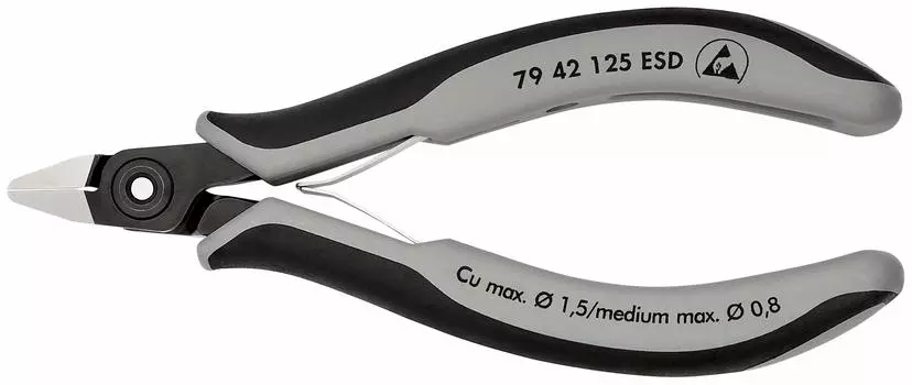 Электронные клещи KNIPEX 7942-125ESD (SB)