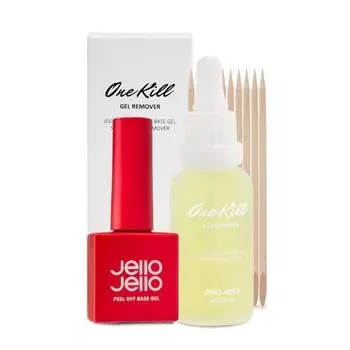 Jello Jello One Kill Remover + Peel Off Base Gel Feel Ove + One Kill Remover Set