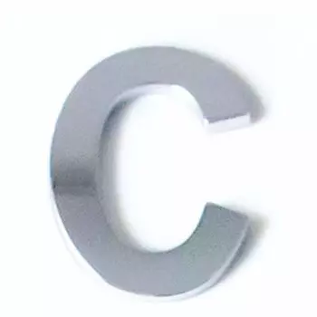 Эмблема ABC средняя одиночная деталь C (море) 503403