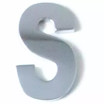 Эмблема ABC средняя одиночная деталь S (S) 503419