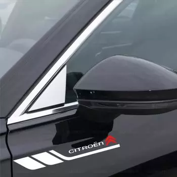 Эмблема крыла Citroen Наклейка на дверь Кузов Задняя сторона Стекло боковины Боковая юбка Улучшить внешний вид Круто Citroen