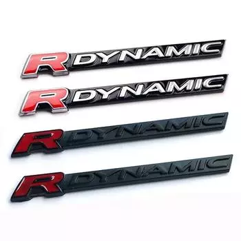 Эмблема на бар RDYNAMIC для автомобиля VELAR Sport Edition, наклейка на крыло с логотипом и нижней боковой дверью чёрный
