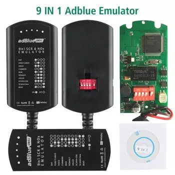 Эмулятор OBD2 Adblue с полной поддержкой чипов, версия EURO 4 5, эмуляция грузовиков, не требуется никакого программного обеспечения 9in1
