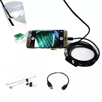 Эндоскоп USB HD Android 1,07 м для ремонта автомобилей и осмотра трубопроводов AN97, 7, 67, 6LED