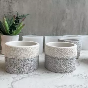 Эпоксидная смола Diy Круглый цветочный узор Смола Силиконовые формы Цветочный горшок Плесень Цветочный узор