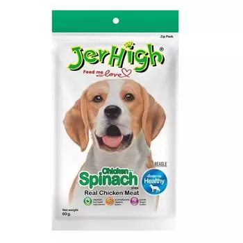 JERHIGH Шпинат Куриные Палочки Лакомство для Собак 60г 60g x 1 pcs