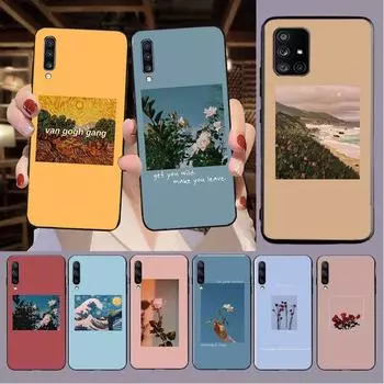 Эстетический чехол для телефона с экраном блокировки для Samsung Galaxy A13 A53 A11 A12 A32 A22 A52 A10 A41 A42 A33 A20E A30 A40 A51 A71 A21S Galaxy A10