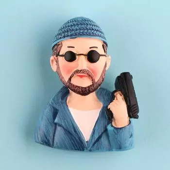 Этот убийца не слишком холоден.. Холодильник имеет мультяшные креативные магнитные наклейки из смолы магнитные наклейки железные магниты 3D