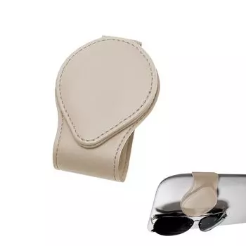 JetWave Sunglasses Holder for Cars, Eyeglass Clips, Storage & Protection, Leather Material, Easy Installation,