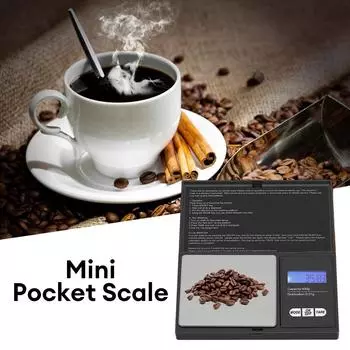 Jewelry Electronic Scales High Precision 0.01g Digital Pocket Scale Gold Gram Balance Weight Scale Portable LCD Pocket Scale чёрный