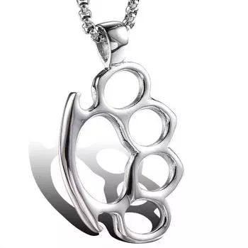 Jewelry Source, Титановая сталь, Напальчник, Фитнес-подвеска, Индивидуальность, Модное ожерелье
