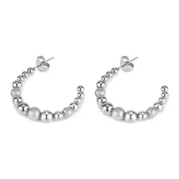 Jewelry Titanium Steel Bead Earrings Stylish Simple Versatile Stainless Steel Stainless Steel Stud Earrings