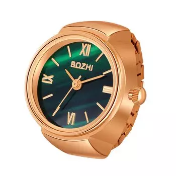 JEWELRYWE Ring Gradient Ring Birthday Christmas Ring Scale Accessories Watch, Watch, Present, Watch, Numbers, Dial, Stripes, Surface, Stylish, Men s,