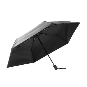 Эксклюзив Amazon Japan CAPTAIN STAG Легкий складной зонт - Автоматическое открытие/закрытие, 6 спиц, Защита от УФ/дождя, Черный UY-7102