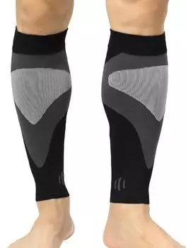 Эксклюзивное компрессионное давление Calf New Floor от Active Soccer Outdoor UV Protection [YouthBelief] [Бренд Amazon] Сторонник, 3-уровневый сторонник, чёрный