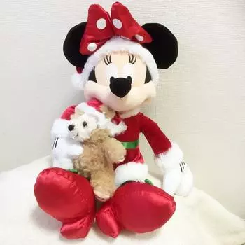Эксклюзивные куклы Санта-Минни и Даффи из американского магазина Disney Store размером 40 см [предмет]