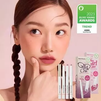 [Эксклюзивный проект] Карандаш для губ Heart Percent Dot On Mood, 20 цветов + мини-тинт Glow Special/Выберите 1 товар, корейская косметика, KPOP [Limited Special] 06 Rose Beige Geek Chic Set