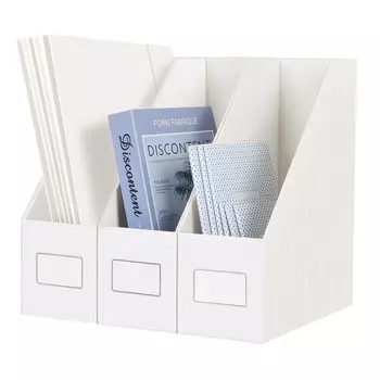 JiaWei file box of file organization box x x box file A4 white file storage box accessory case (set 3), 10.5 25.5 31cm, paper, stand,