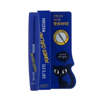 JIGOTT Cat`s Eye Power Curling Mascara Тушь для ресниц подкручивающая