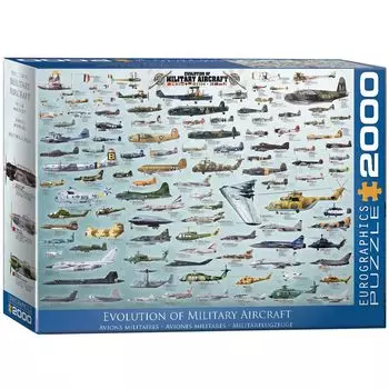Jigsaw Puzzle 2000 Piece Eurographics Evolution of Military Aircraft 8220-0578