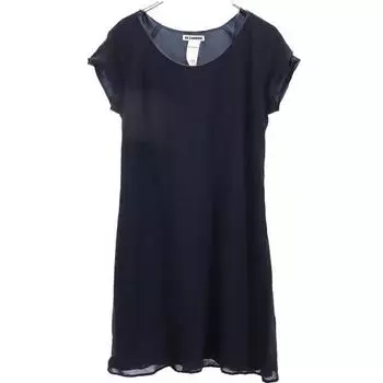 JIL SANDER Made in Italy wool Short sleeve one piece 40 Side zip Women Used