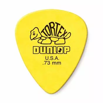 JIM DUNLOP 418R TORTEX STD YE guitar pick x 12 pieces 0.73mm жёлтый
