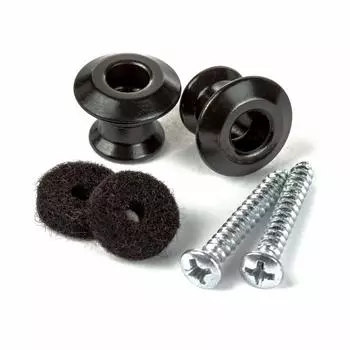 Jim Dunlop Jim Dunlop 2PSLS033BK Набор застежек-молний с двумя кнопками для ремня, черный[]