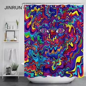 JINRUN утолщенная водонепроницаемая занавеска для ванной комнаты, устойчивая к плесени, занавеска для душа, занавеска для душевой перегородки, занавеска для душа, занавеска для ванной комнаты, бесплатная перфорация 180cmx120cm