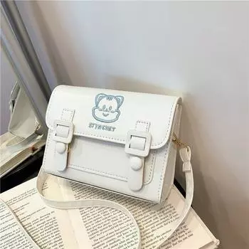 Jk Bag Uniform Bag Женская сумка Почтовая сумка Сумка-переноска из искусственной кожи Портативная сумка через плечо Цветовая схема Сумка Cambridge Lolita белый
