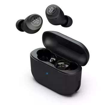 JLab Go Air Pop Wireless с Доступно в iPhone 6 До 32 часов непрерывной работы Легкое касание Можно использовать с одним Включает чехол со встроенным