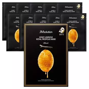 JM Solution Honey Glow Royal Propolis Mask Pack, 10 листов, 1 упаковка