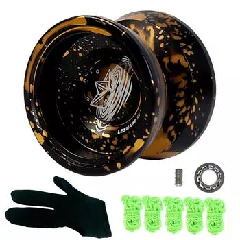 Йо-йо-мяч из алюминиевого сплава с дополнительными струнами, идеально подходит для детей-новичков