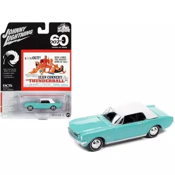 Johnny Lightning 1/64 bond car ford mustang 007 Operation Thunderball mini car JLSP273 [product]
