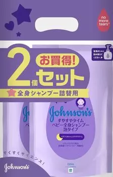 Johnson Baby Suyasuya Time Baby Шампунь для всего тела пенный, сменная насадка 350 мл x 2 [Оптовая закупка]