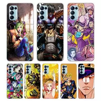 Jojo s Bizarre Adventure Jojo для OPPO Reno7 SE 6 5 ZF 4G 5G Find X2 X3 Neo Lite Pro Plus прозрачный мягкий чехол для телефона OPPO Reno5 F 4G